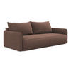 3-SITZER SOFA mit Schlaffunktion Strukturstoff Stoff Pink - Pink/Hellrosa, Kunststoff/Textil (216/86/105cm) - Makamii