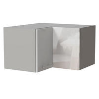 ECKHÄNGESCHRANK Essen W12/60/36 Weiß Hochglanz / Grau Matt 60 / 60 / 36cm - Weiß Hochglanz/Grau, Holz/Holzwerkstoff (60/36/60cm) - Feldmann-Wohnen