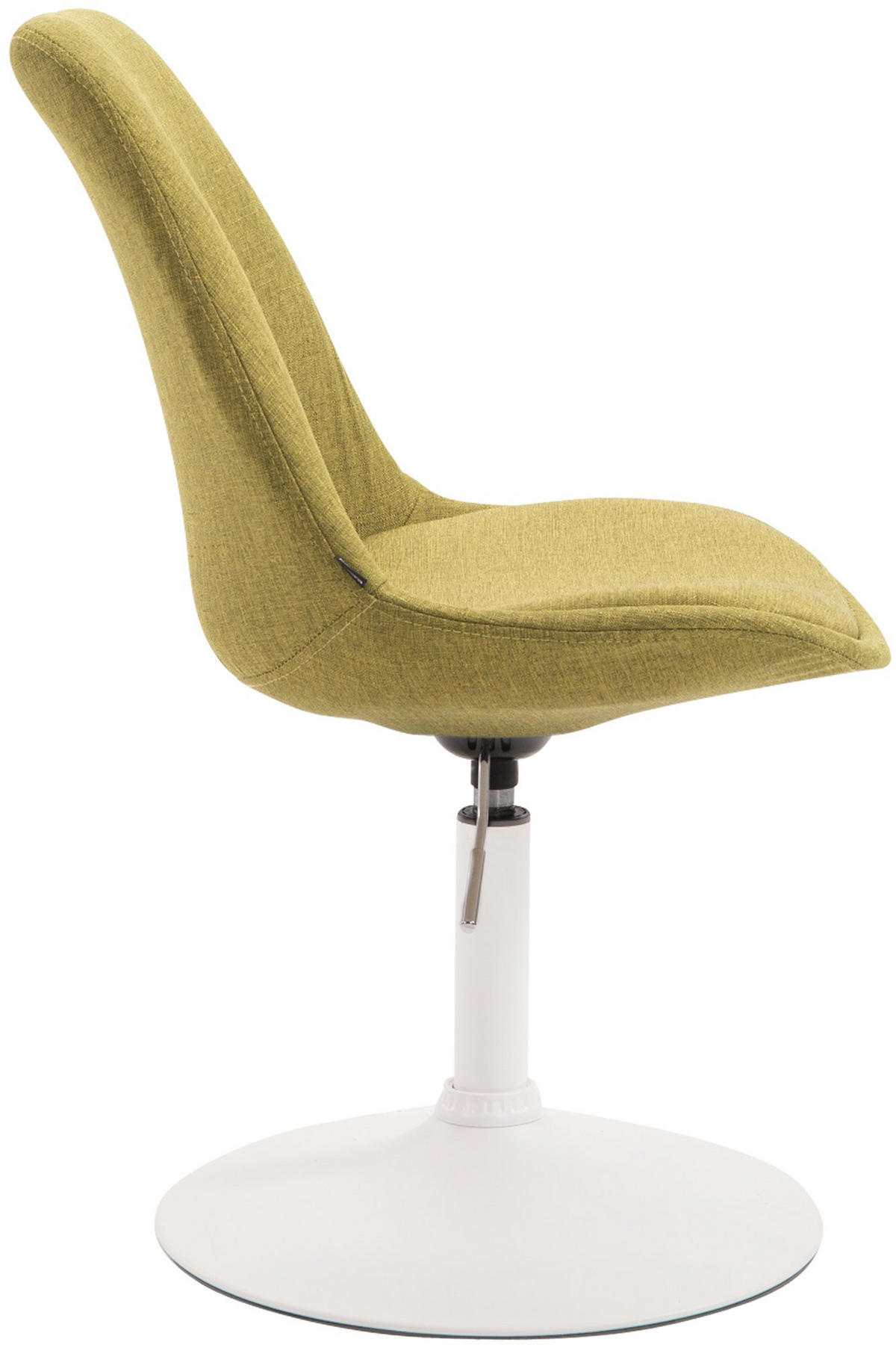 DREHSTUHL Stoff grün - Weiß/Grün, Textil/Metall (48/76/57cm) - CLP