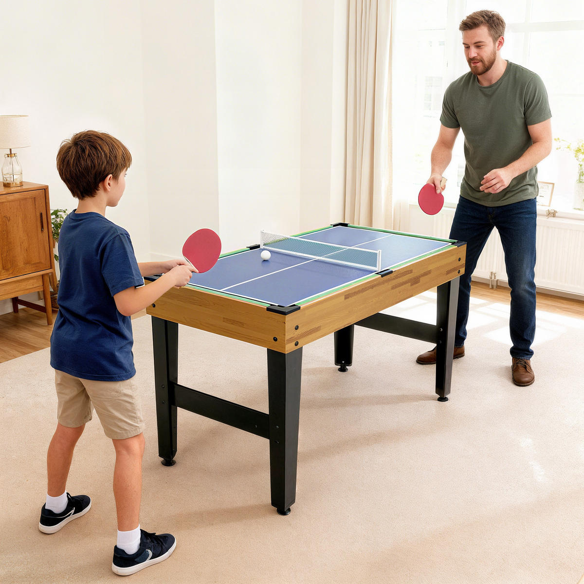 SPIELETISCH DE-10925 Walnuss - Walnussfarben, Holzwerkstoff (109/80/121cm) - ComfortXL