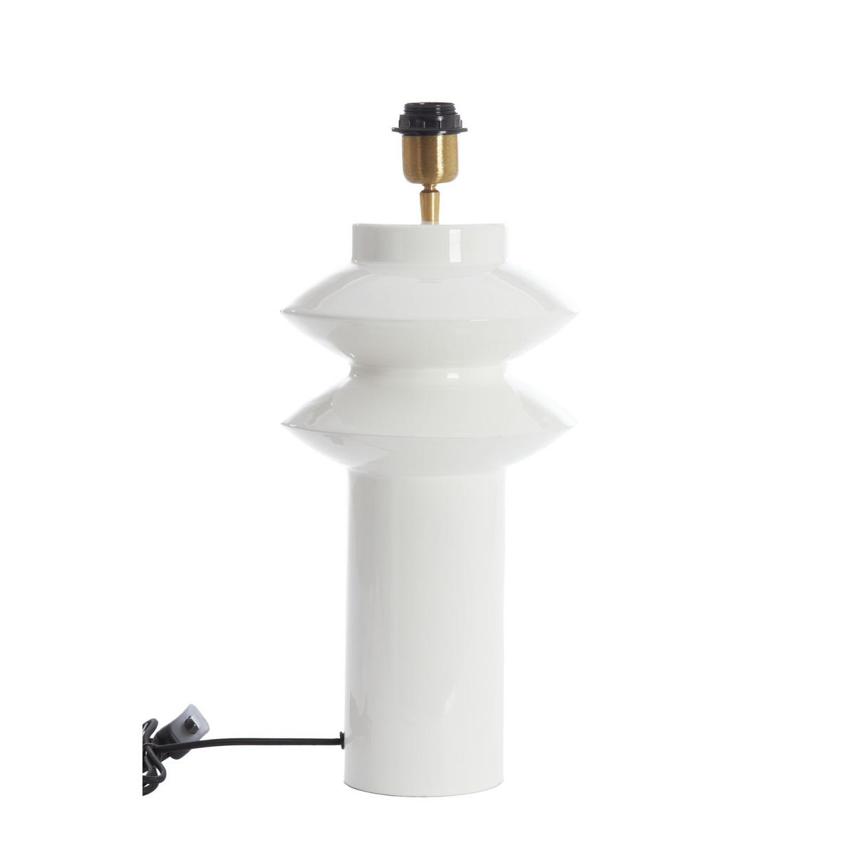 LAMPENFUSS Petch Weiß 22/22/40 cm - Weiß, Metall (22/22/40cm) - Light & Living