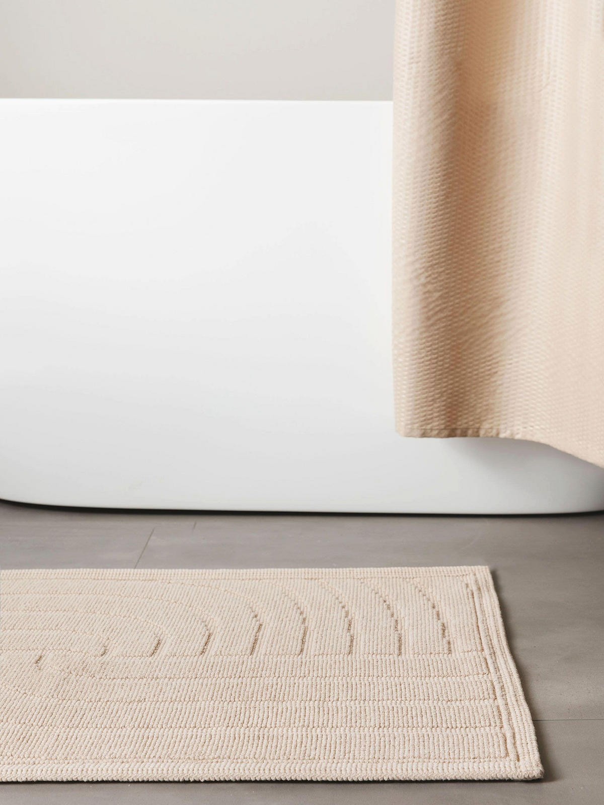 BADEMATTE Jojo Beige 50x80 cm - Beige, Textil (50/80cm) - benuta Nest