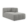 SOFAELEMENT Rechts Bouclé Stoff Grau - Hellgrau/Schwarz, Holzwerkstoff/Kunststoff (101/77/175cm) - Makamii