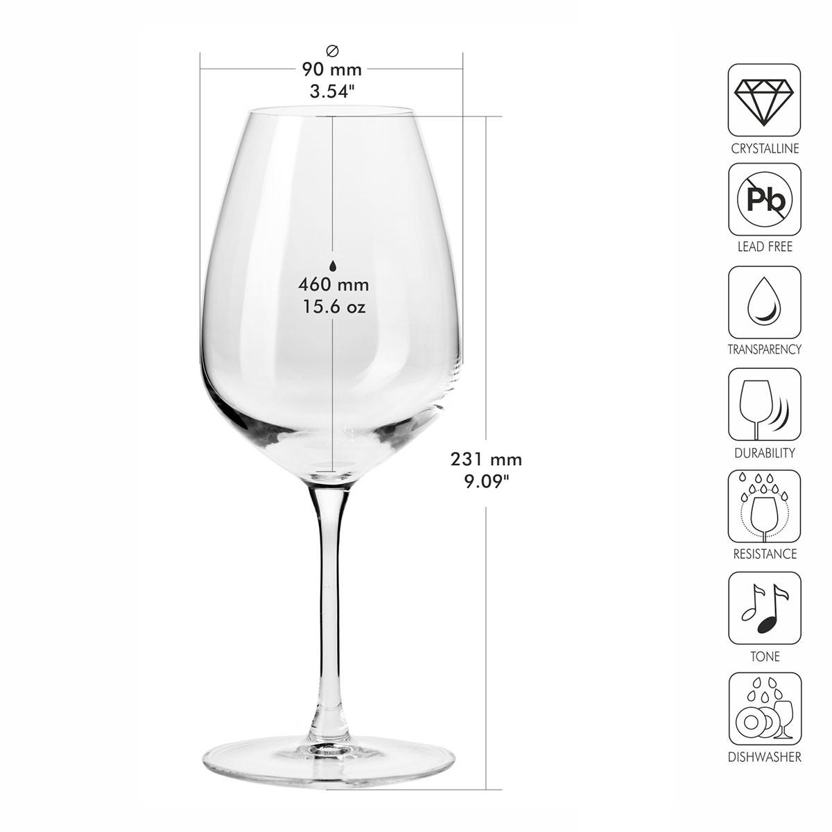 WEISSWEINGLÄSER Duet, 2er-Set, 460 ml - Transparent, Glas (0.46L) - Krosno Glass