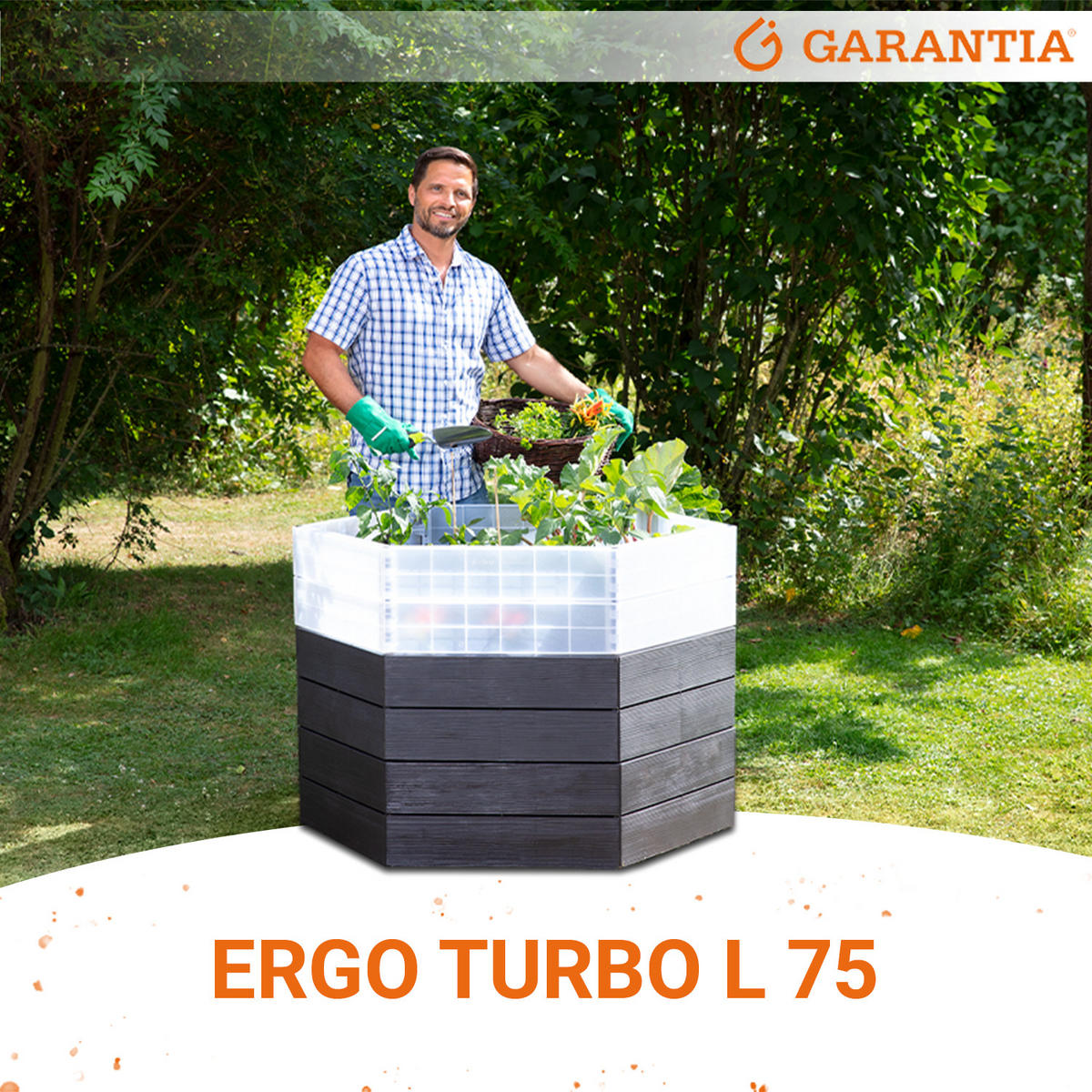 HOCHBEET Turbo L 75, inkl. Wassersparsystem - Braun, Kunststoff (110/75/110cm) - GARANTIA