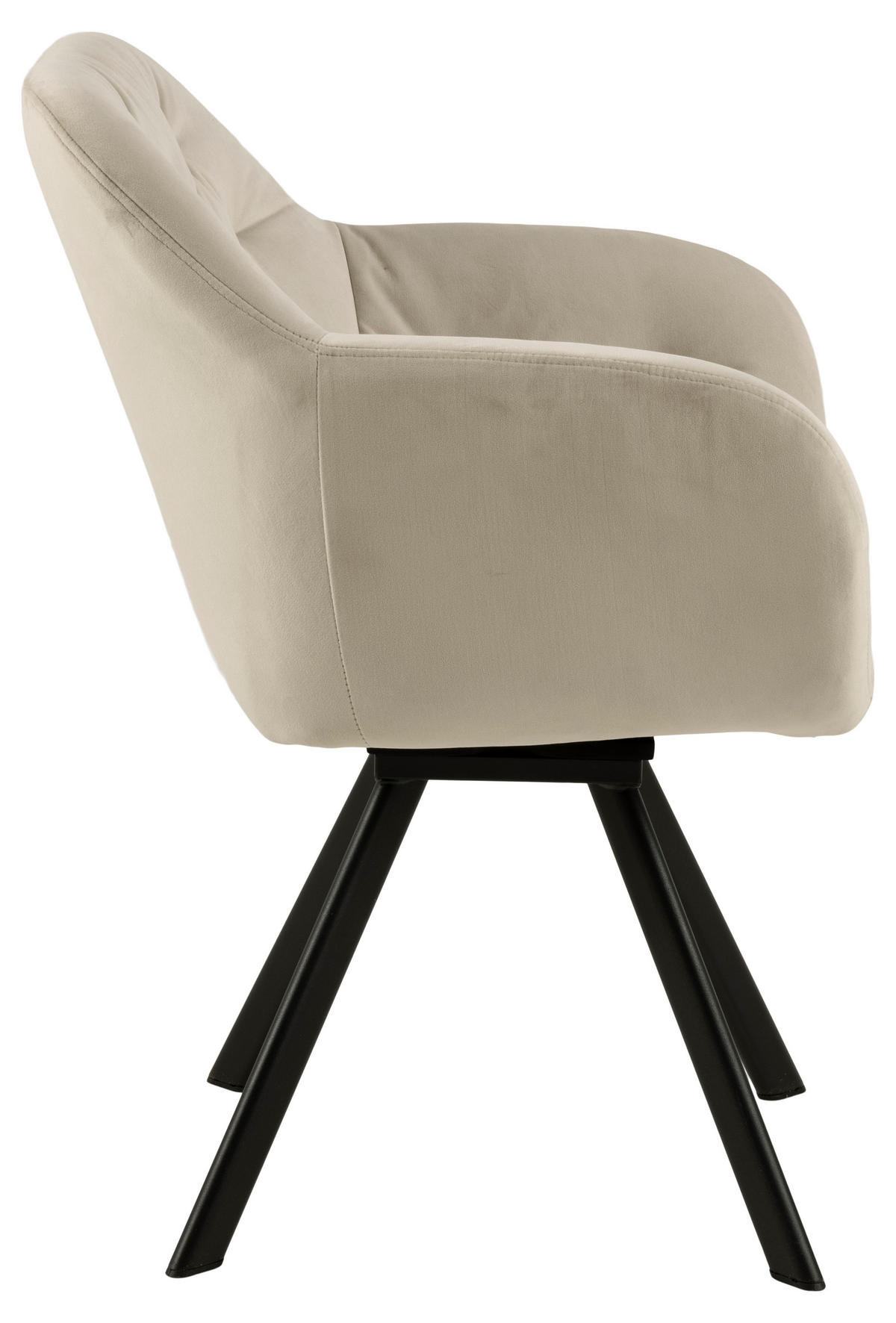 ARMLEHNSTUHL velours braun - Braun, Holzwerkstoff (58/82/62cm) - ebuy24