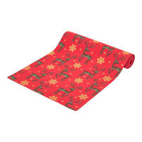 TISCHLÄUFER Weihnachten – Rentier rot, 35/180 cm, 100% Baumwolle - Rot, Textil (35/180cm) - Homescapes