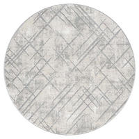 KURZFLOR-TEPPICH Antik 245 Grau 160 cm Rund - Grau, Textil (160/160cm) - carpet city