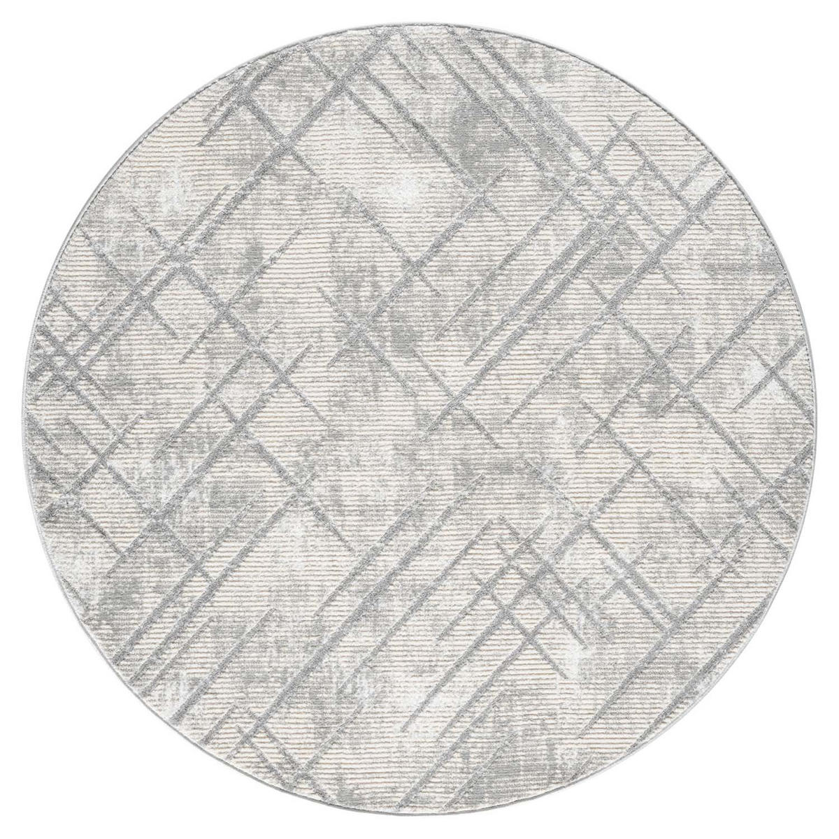 KURZFLOR-TEPPICH Antik 245 Grau 160 cm Rund - Grau, Textil (160/160cm) - carpet city