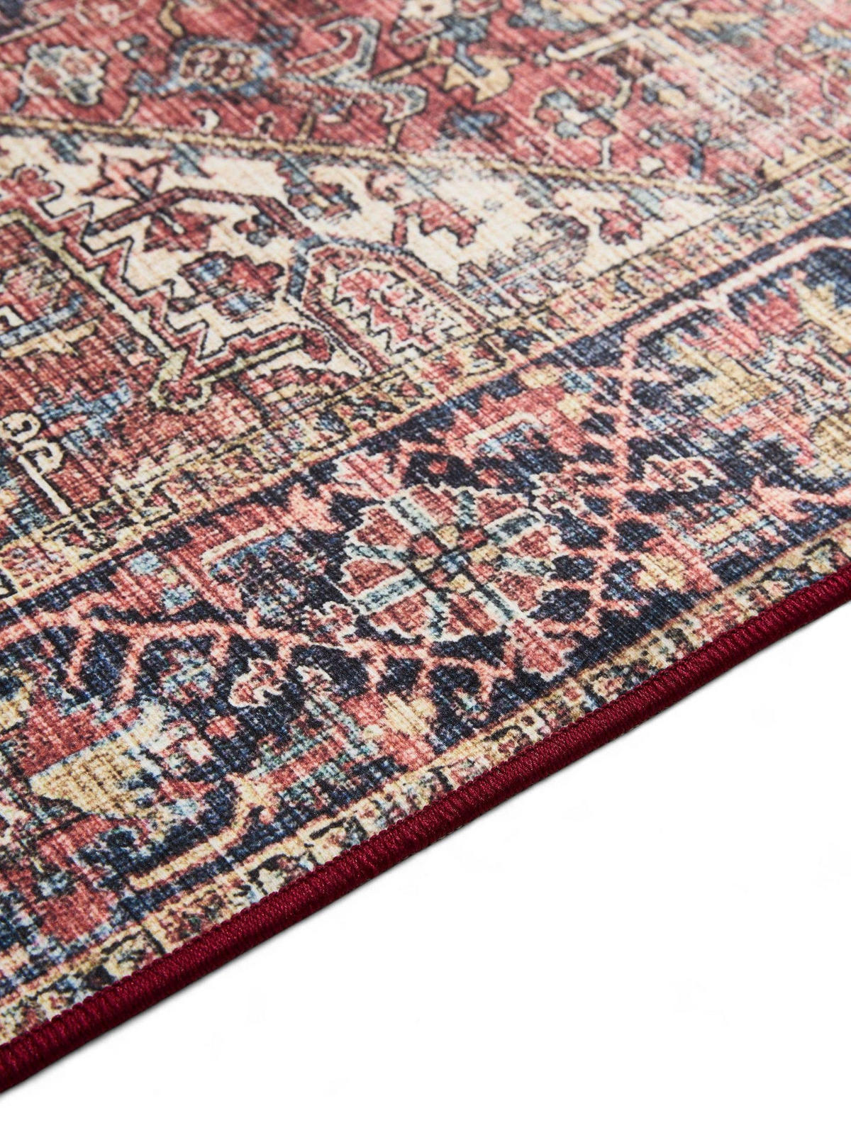 VINTAGE-TEPPICH George waschbar 80x150 cm - Beige/Multicolor, Kunststoff (80/150cm) - benuta