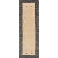WOLLTEPPICH-LÄUFER Jamal Beige/Grau 80x250 cm - Beige, Textil (80/1cm) - KUNSTLOFT