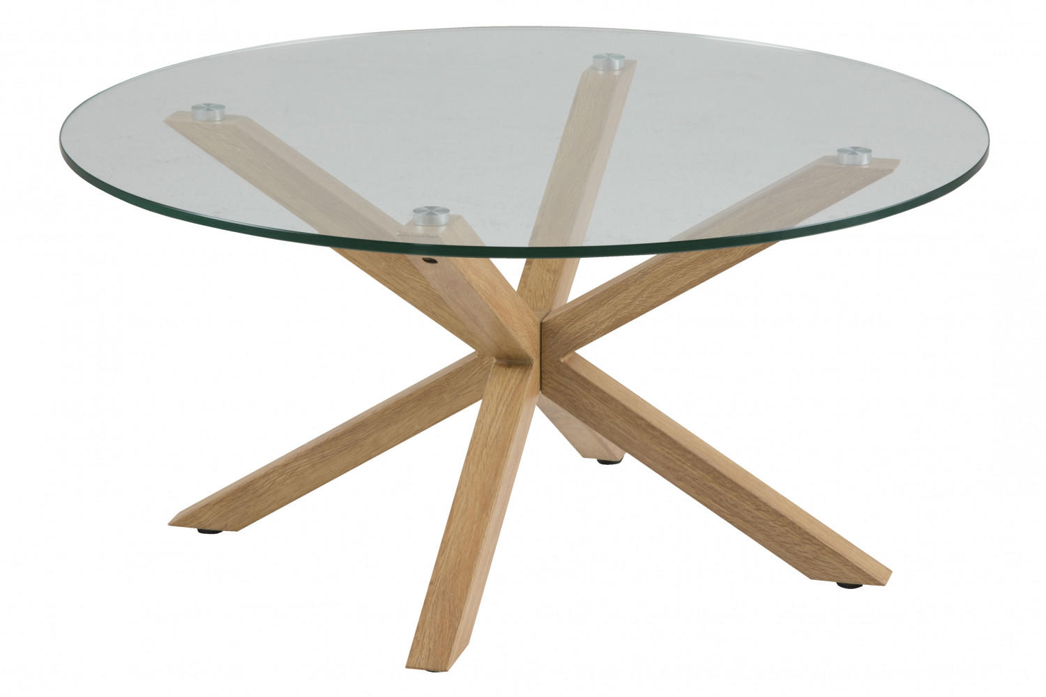 COUCHTISCH Ø82 cm - Weiß, Holzwerkstoff (82/82/40cm) - ebuy24