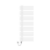 ELEKTRICKÝ koupelnový radiátor Iron EM 600 x 1600 mm, bílý, s topným tělesem 1200 W - bílá, kov (60/160/3cm) - LuxeBath