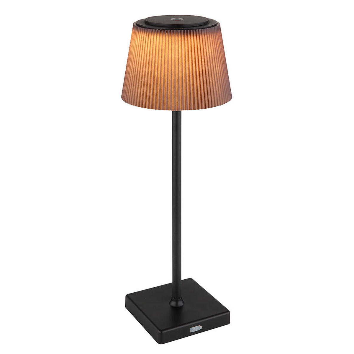 LED AUSSENLEUCHTE Schwarz Touchdimmer 2x - Schwarz, Metall (13/13/38cm) - Globo Lighting