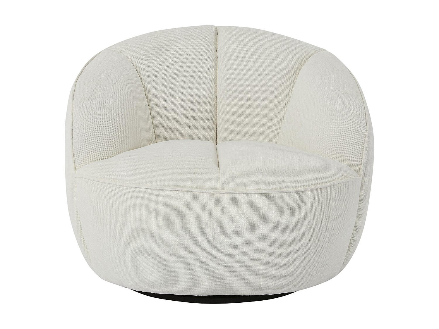 SESSEL mit gerader Rückenlehne - 1 Person - stoff - gebrochenes weiß Ralibo - Weiß, Kunststoff/Textil (87/72/90cm) - Vente-Unique