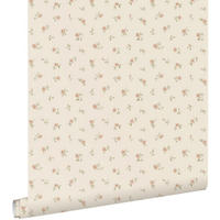 TAPETE Blumenmuster 50 x 900 cm - Beige, Papier (50/900cm) - ESTAhome