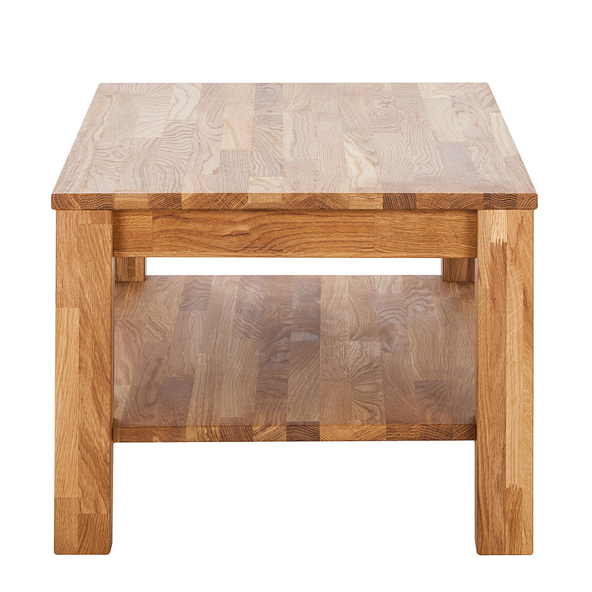 COUCHTISCH - Eiche massiv - Eichefarben, Holz (60/100/45cm) - home24