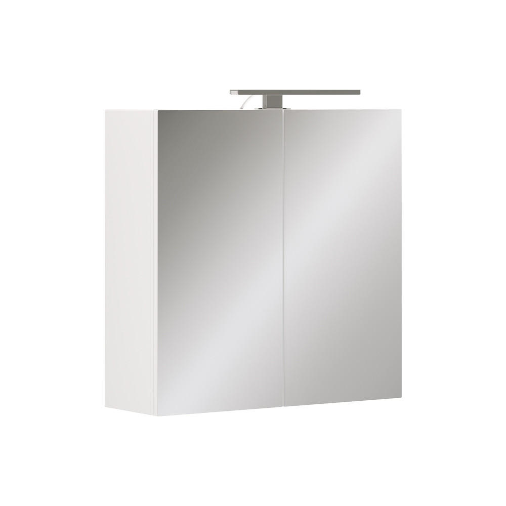 BADRUMSSPEGELSK&Aring;P Lavio Vit 60x60 cm med LED-belysning 60/60/20 cm