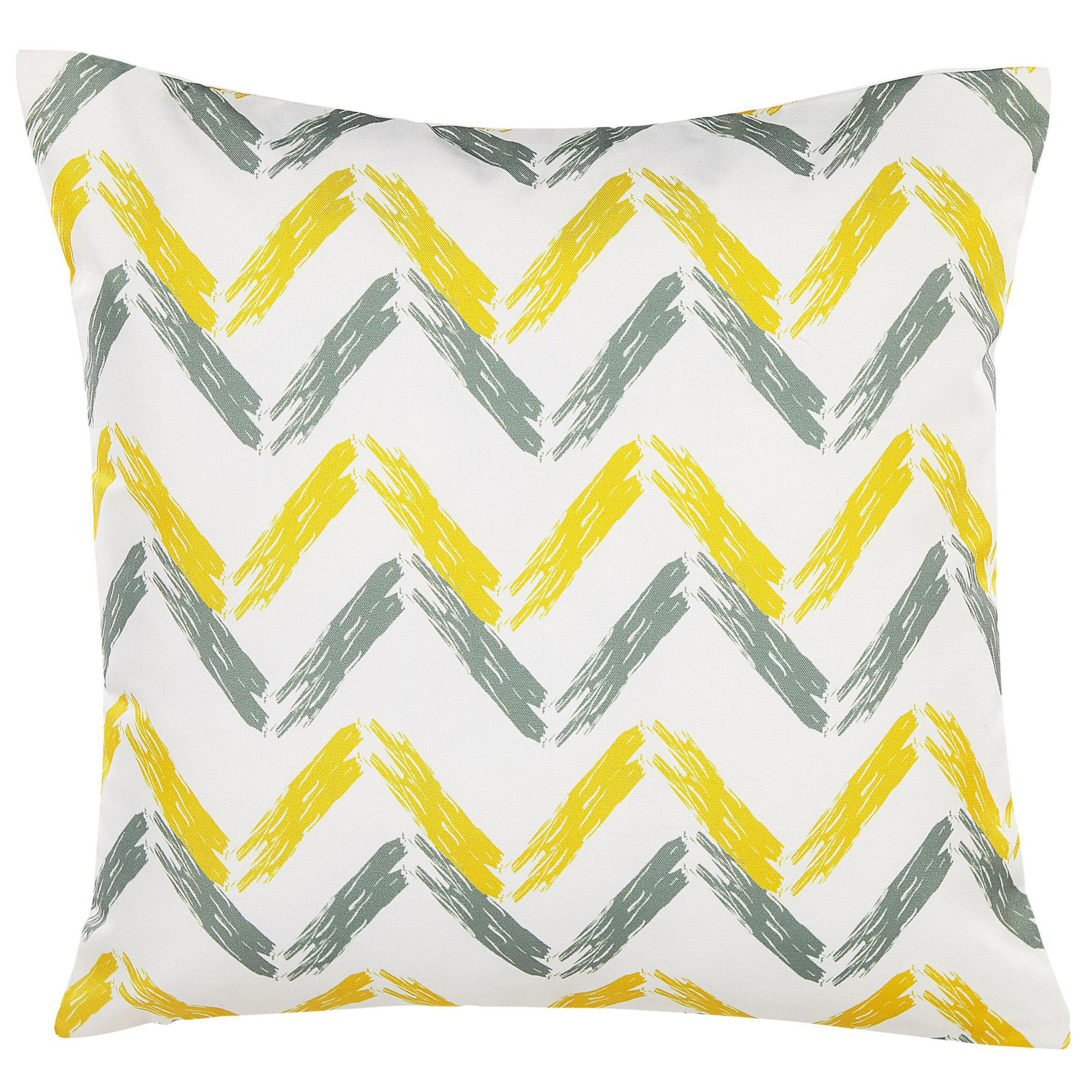 GARTENKISSEN 2er-Set Zick Zack Muster bunt 45/45 cm Affile - Multicolor, Textil (45/45cm) - Beliani