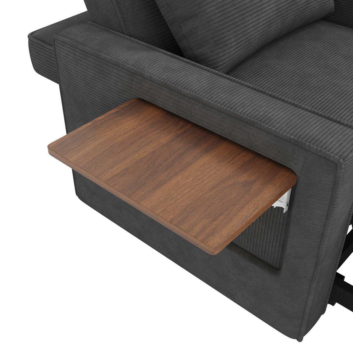 SOFABETT 93/150/85 cm Grau - Grau, Textil (150/85/93cm)