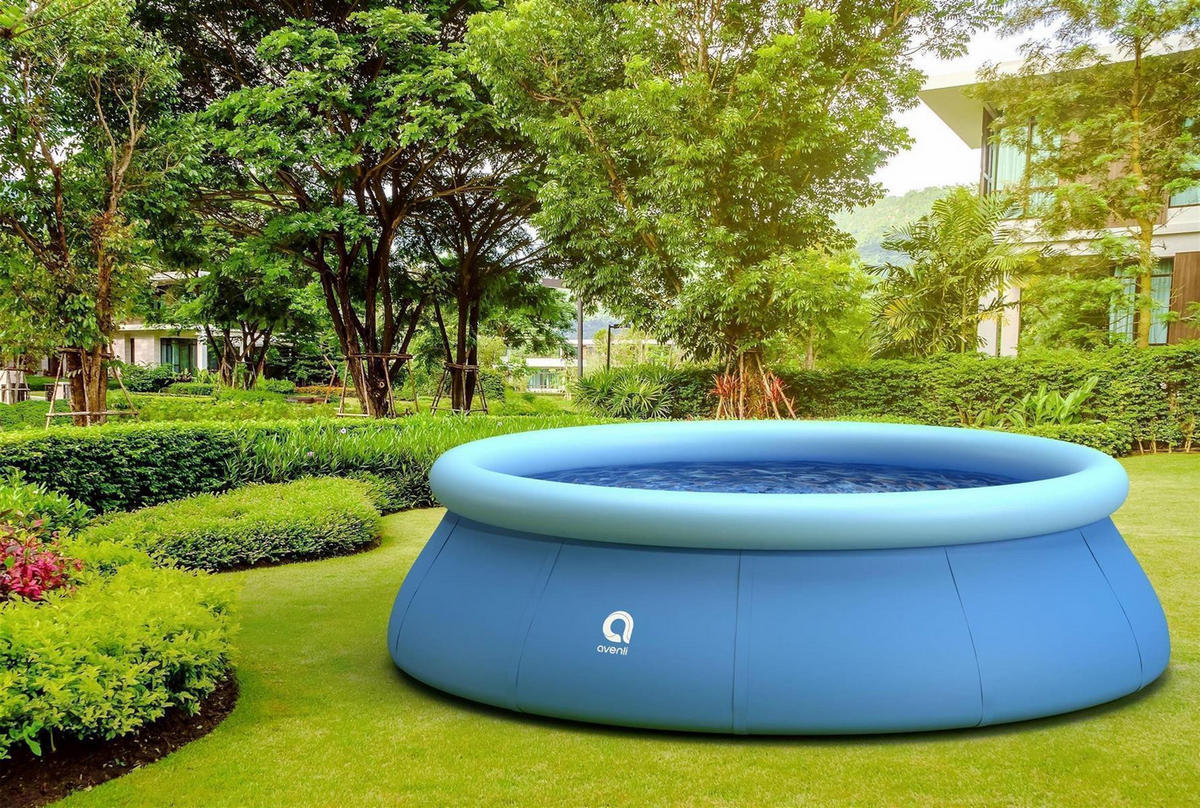 POOL Aufstellpool Ersatzpool Prompt Set rund 360 x 90 cm blau ohne Filterpumpe - Blau, Kunststoff (360/90/360cm) - Avenli