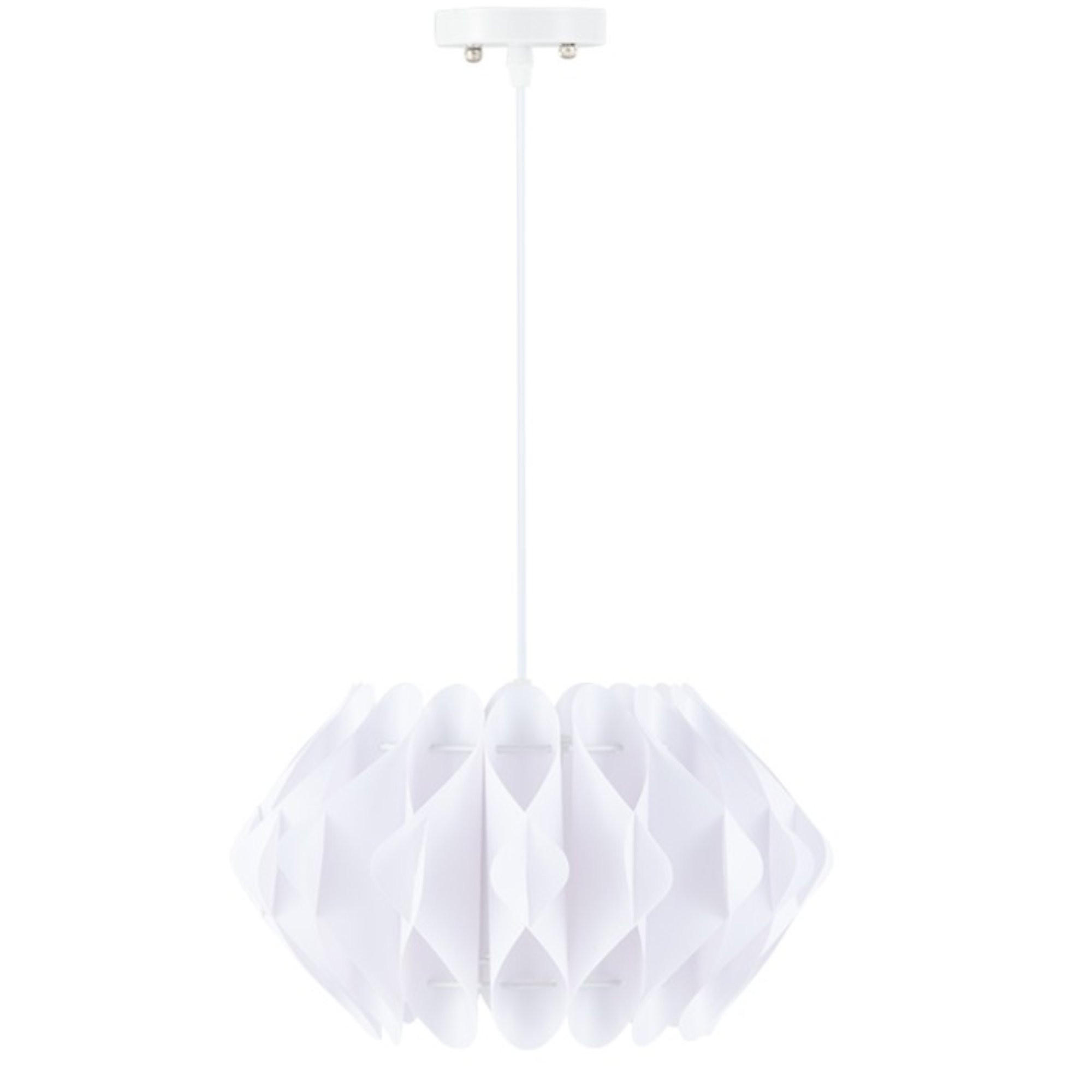 PENDELLEUCHTE PRIFO, Weiß - Weiß, Kunststoff (34/34/20cm) - KONSIMO®