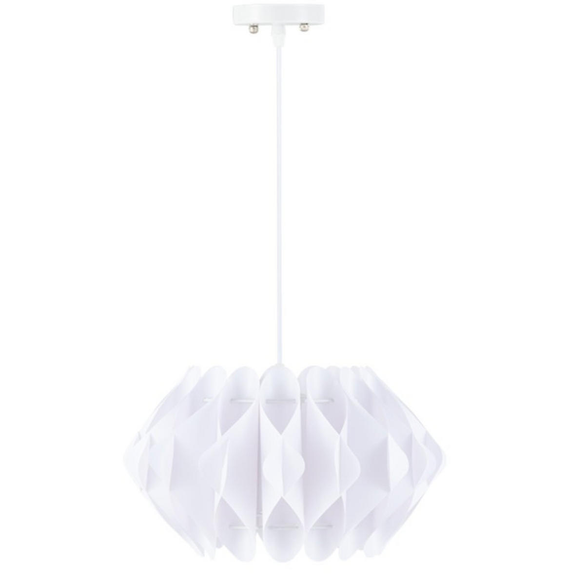PENDELLEUCHTE PRIFO, Weiß - Weiß, Kunststoff (34/34/20cm) - KONSIMO®