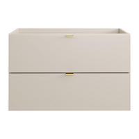 WASCHBECKENUNTERSCHRANK - 80 cm x 46 cm - holz - beige Lavena - Beige, Holz (80/50/46cm) - Vente-Unique