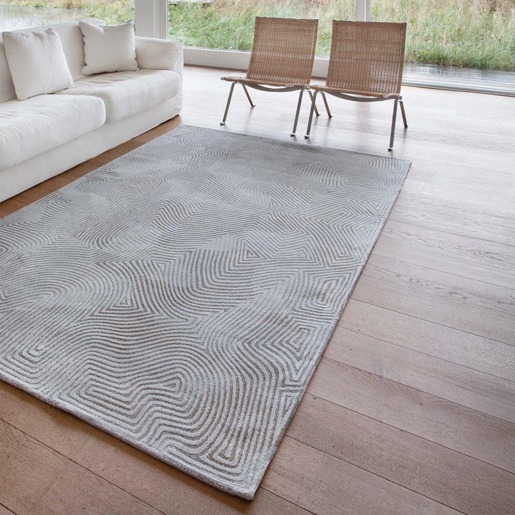 Thumbnail - Louis De Poortere Teppich, Grau, Textil, 140x200 cm, ISO 9001, Teppiche & Böden, Teppiche