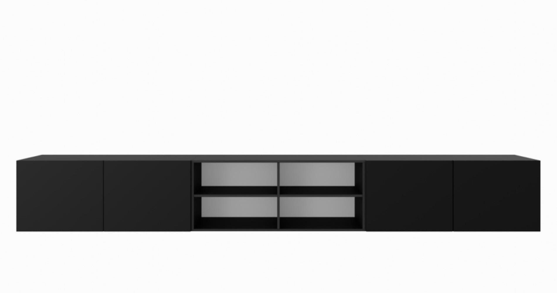 Sepro Meble Tv-Schrank Schwarz 300x41x40 cm