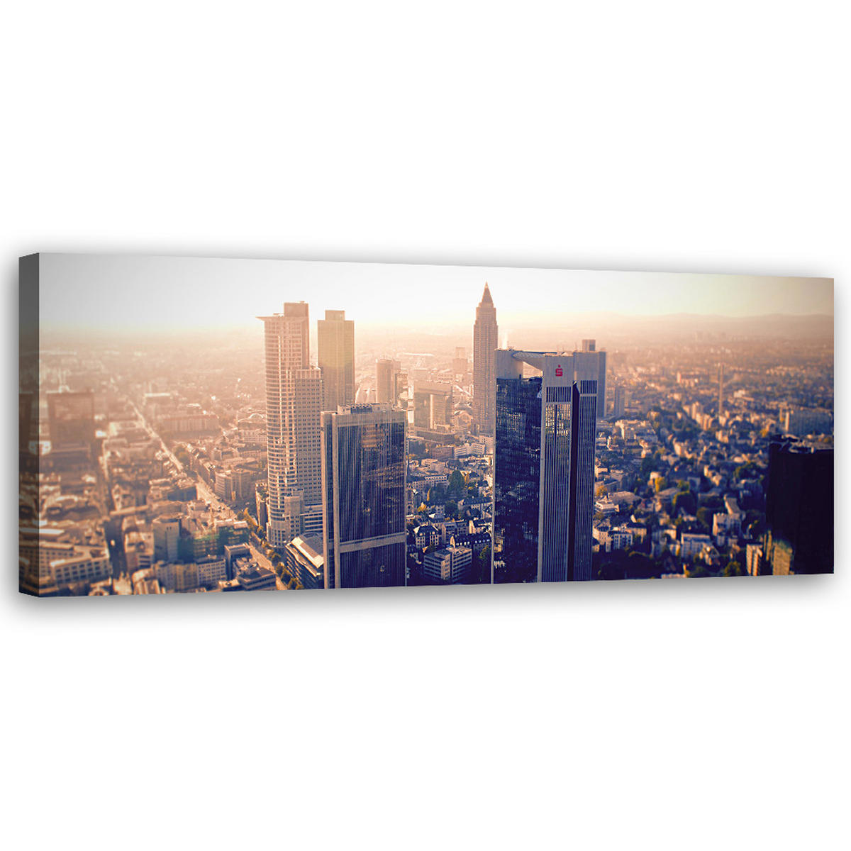 WANDBILD new yorker stadtsilhouette - Grau, Textil (90/30cm) - Feeby