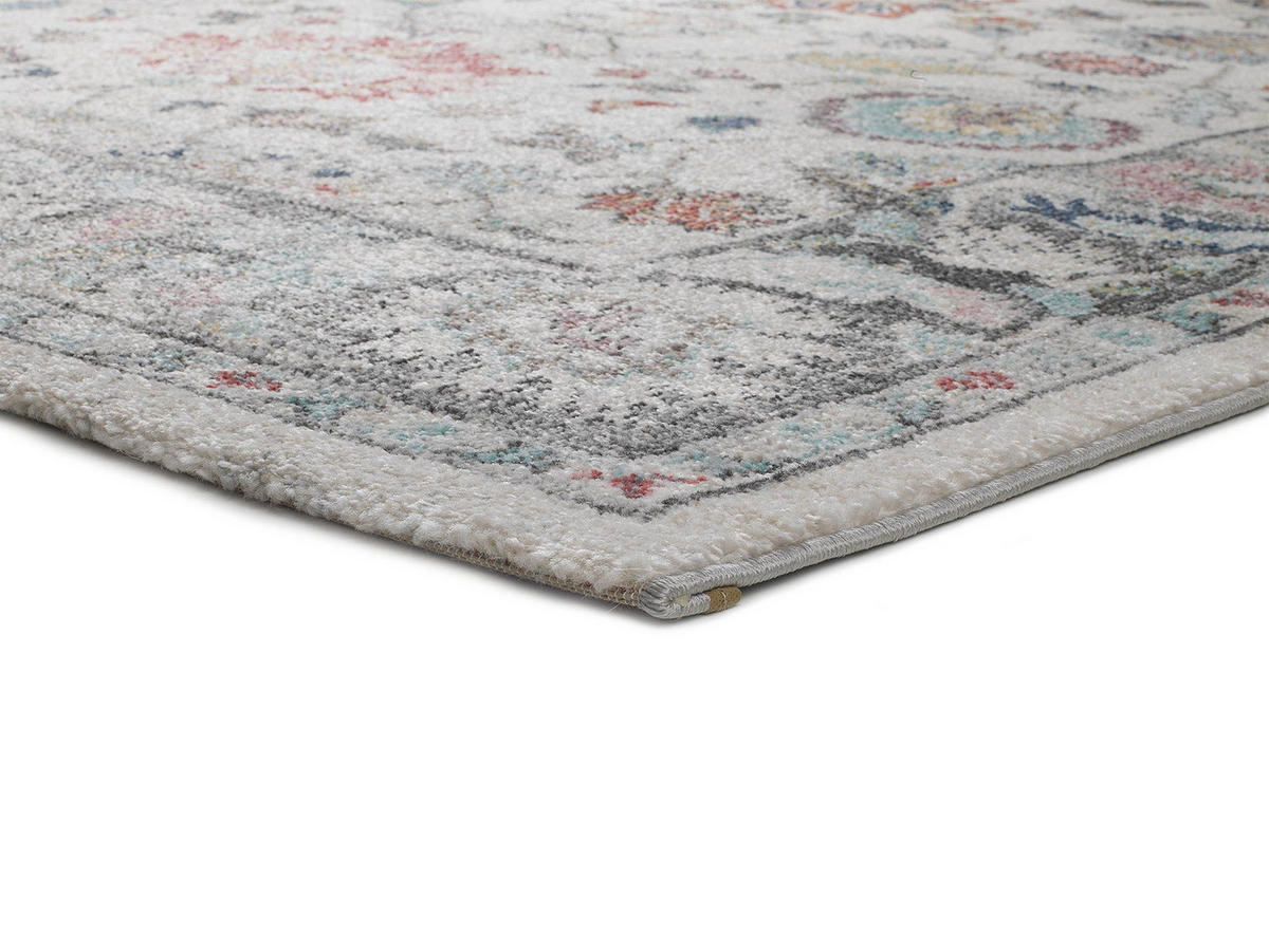 VINTAGE-TEPPICH Beige Parma 140/200 cm - Beige/Multicolor, Naturmaterialien/Textil (140/200cm) - Atticgo