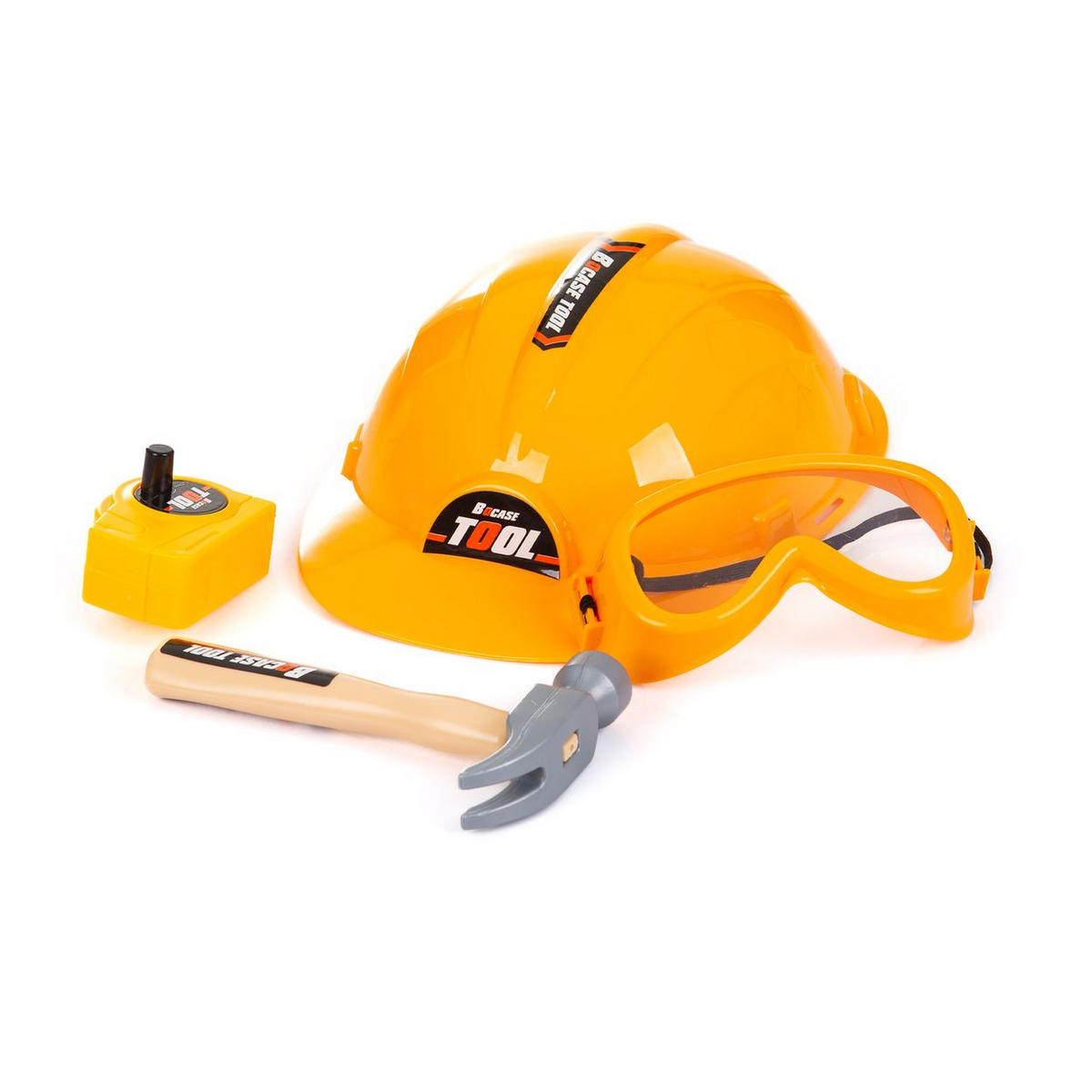 SPIELWERKZEUG Kinderwerkbank 78-teilig schwarz 78-teilig, Spielzeugwerkzeugset, Helm, Bohrer, Säge, Kunststoff - Schwarz, Kunststoff (26/73/43cm) - Chipolino