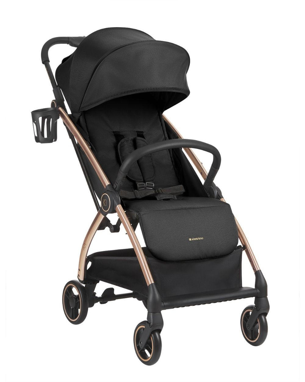 BUGGY Joy schwarz bis 22 kg, Rückenlehne verstellbar, faltbar - Schwarz, Metall (68/46/105cm) - Kikka boo