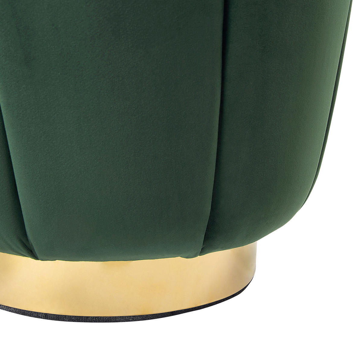 POUF Irving 43/43/37 cm - Grün, Textil (43/37/43cm) - Beliani