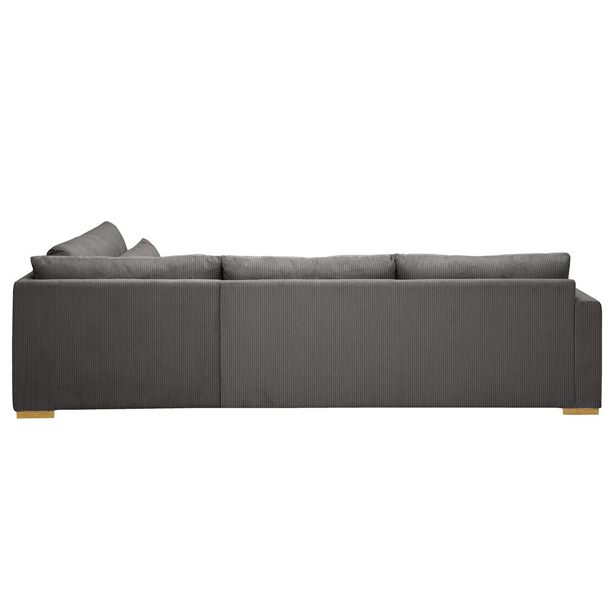 ECKSOFA mit Ottomane - Grau, Textil (299/216cm) - home24