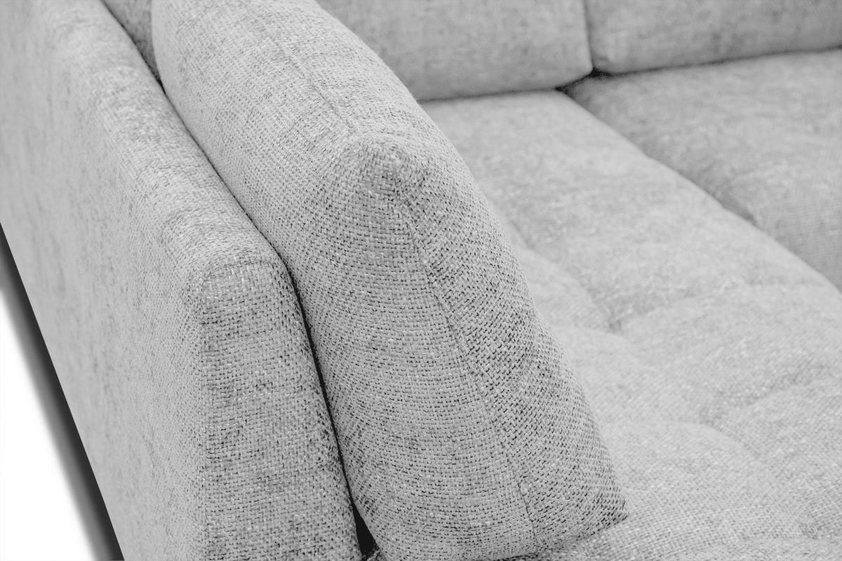 ECKSOFA SALVINI 5-Sitzer, hellgrau - Hellgrau/Schwarz, Holzwerkstoff/Textil (158/292cm) - Courtois Laville