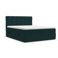 POSTEL BOXSPRING VARENO 200/200 Zelená - černá/zelená barva, kov/dřevo (200/200cm) - AltaBeds