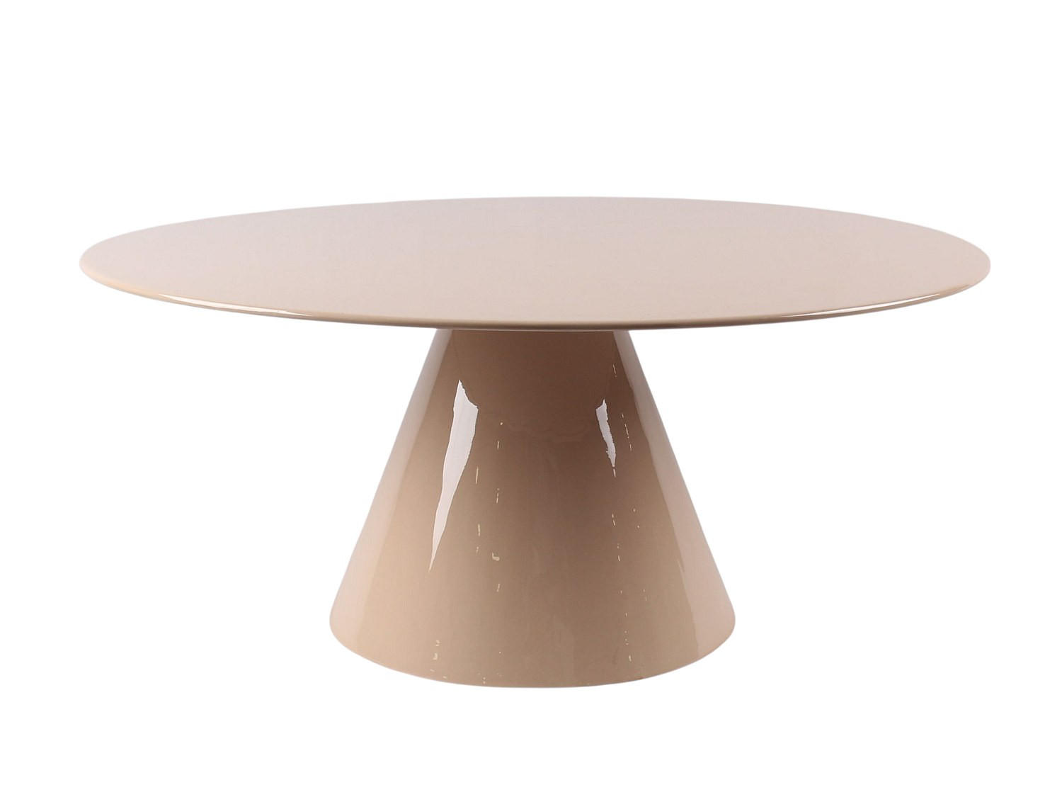 COUCHTISCH - 80 cm x 80 cm - metall - beige Dinega - Beige, Metall (80/80/36cm) - Vente-Unique