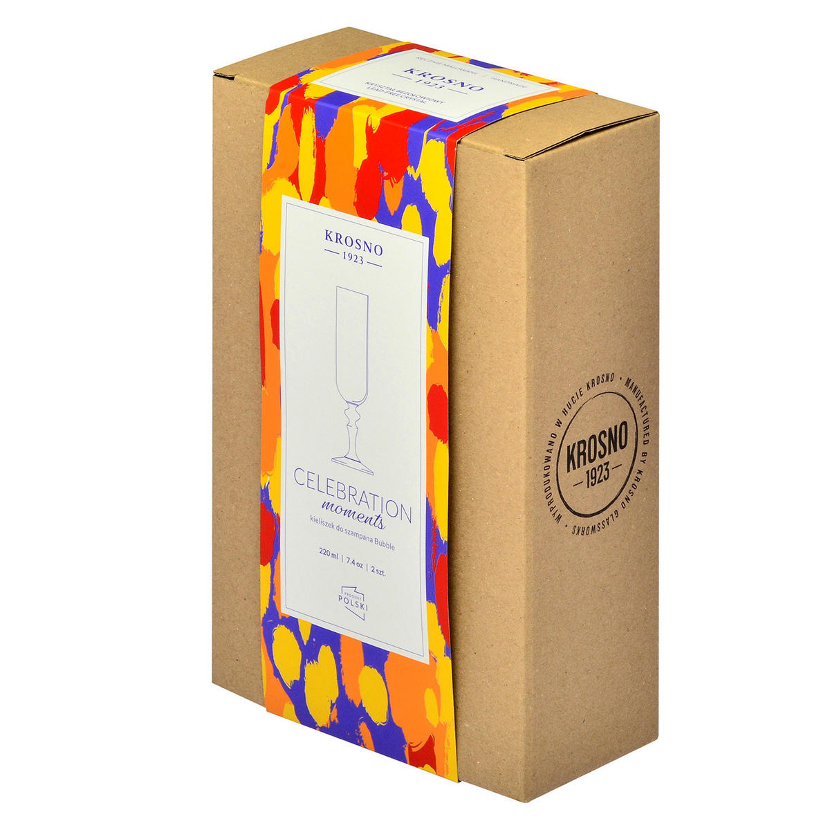 SEKTGLÄSER, 2er-Set, 200 ml - Orange, Glas (0.2L) - Krosno Glass