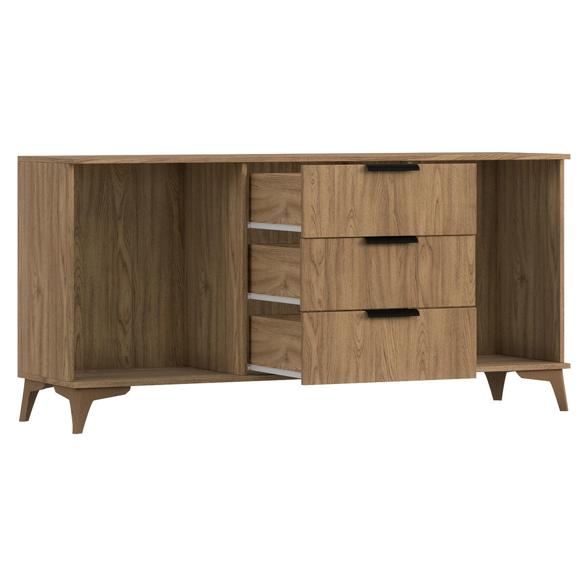 KOMODA Esteban Drvo - smeđa, drvni materijal (150/72/40cm) - Petits-meubles