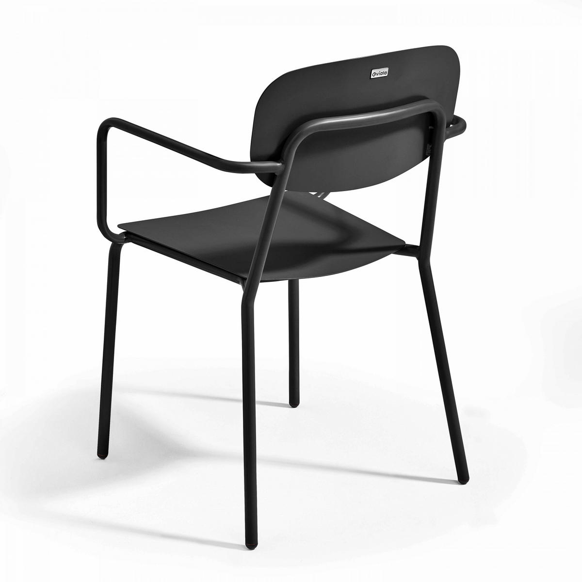GARTENSET 3-tlg., Grau/Schwarz - Schwarz, Metall - Oviala