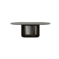 ESSTISCH Franz, Braune Massiveiche - Braun, Holz (220/105/76cm) - WOODEK