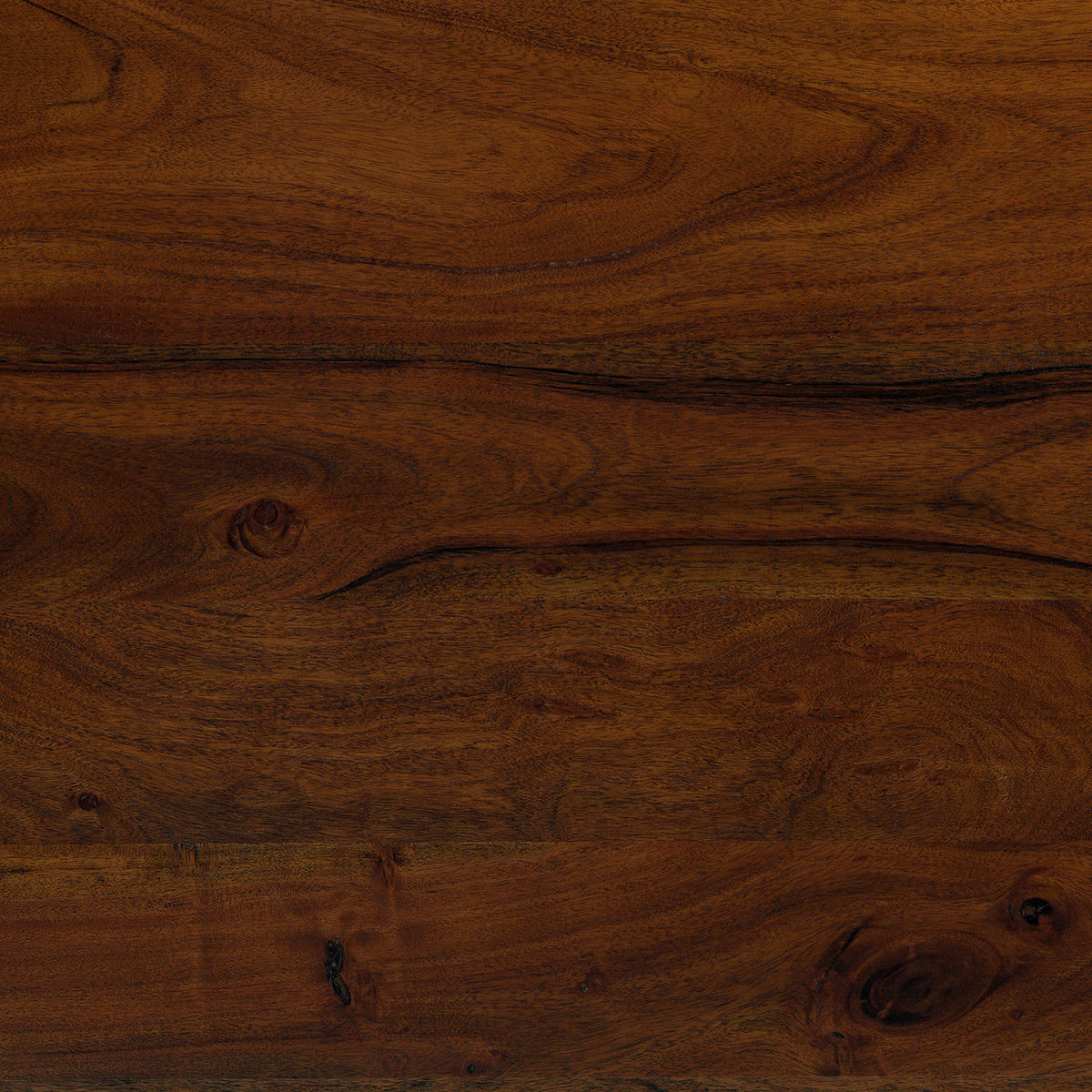 BEISTELLTISCH - Akazie massiv / Eisen - Akaziefarben, Holz (35/35/35cm) - home24