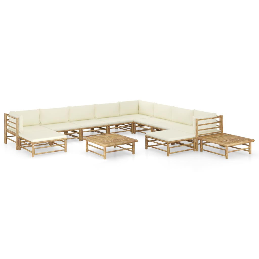 GARTENSET Restuccia 12-teilig - Weiß, Naturmaterialien - Nettlife