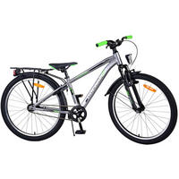 KINDERFAHRRAD Cross - Jungen - Rücktritt + Handbremse - 24 Zoll - Grau - Grau, Metall (70cm) - TPFSports