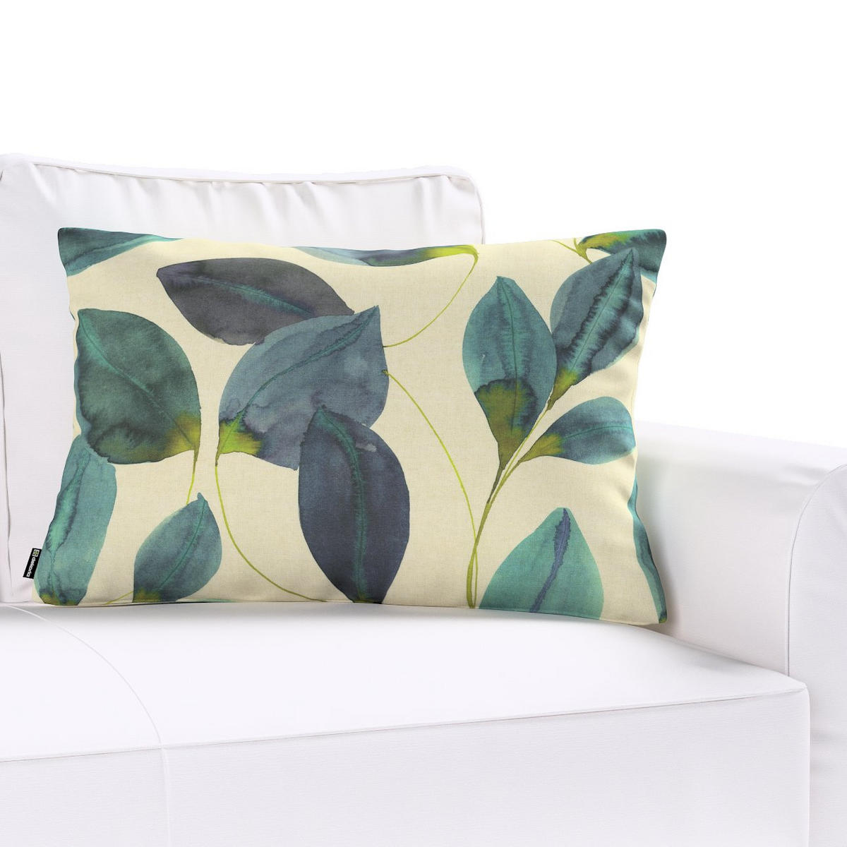 KISSENHÜLLE Abigail grün und beige, 60x40 cm - Grün, Textil (60/40cm) - Dekoria
