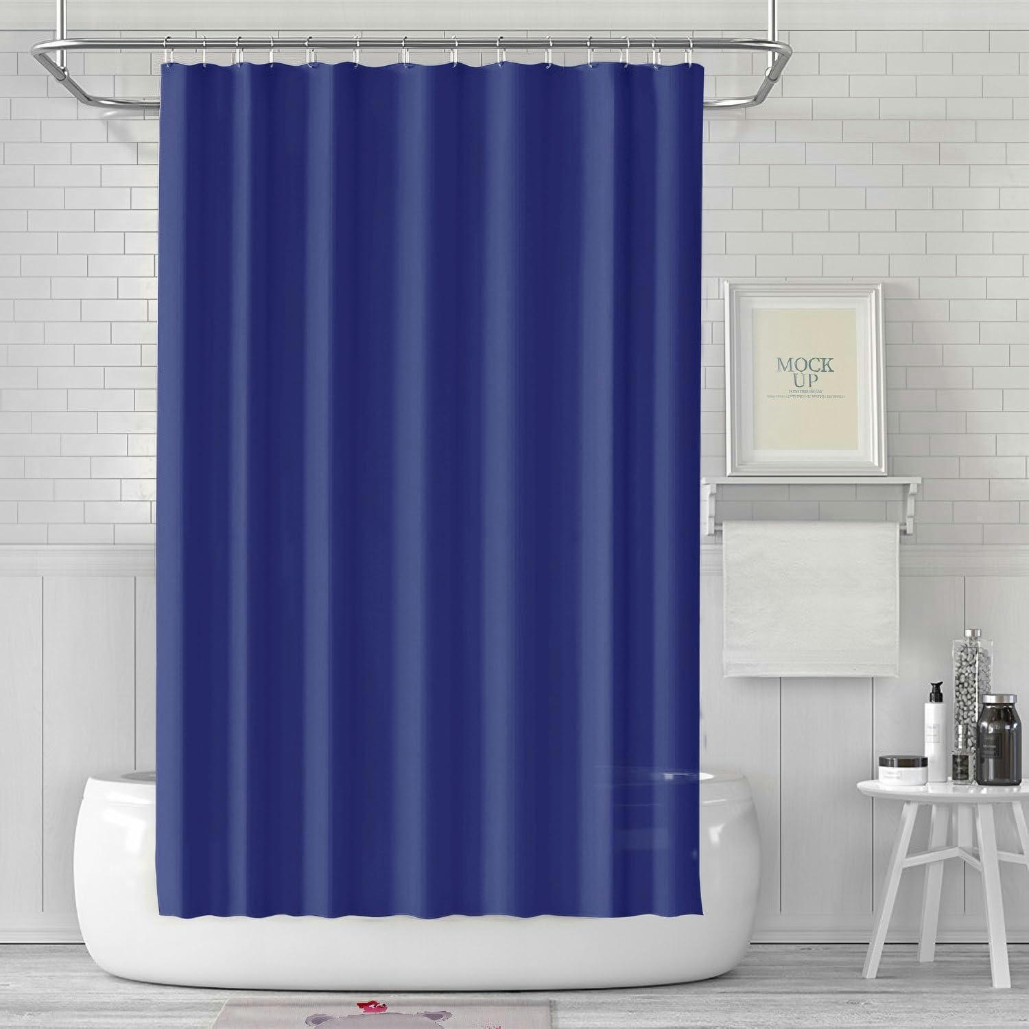 DUSCHVORHANG Dunkelblau 180 x 180 cm - Dunkelblau, Kunststoff (180/180cm)