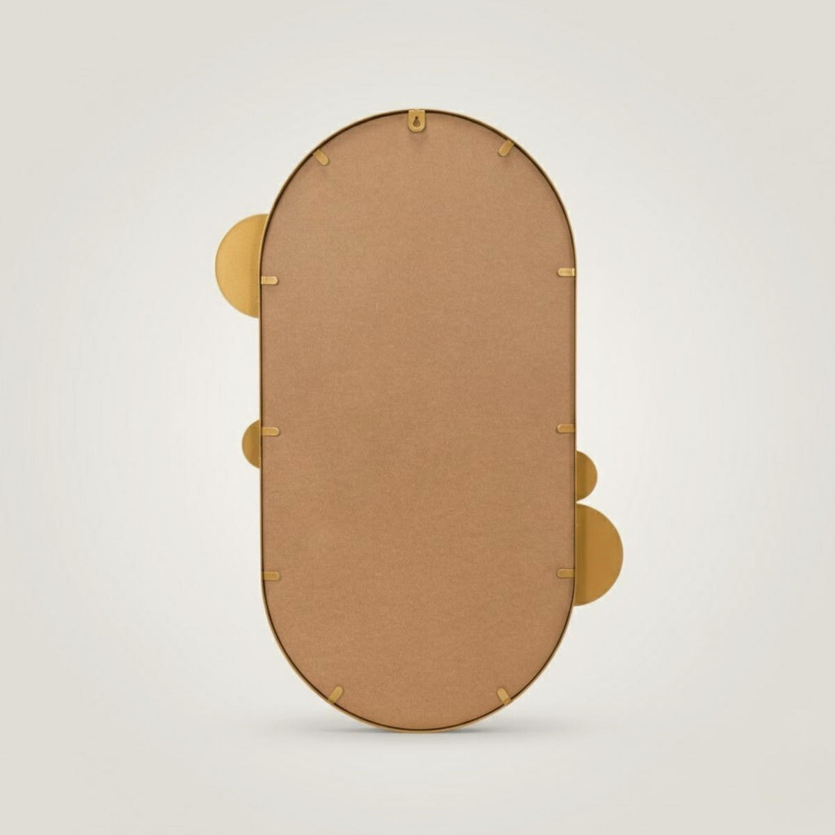 WANDSPIEGEL Saana 50/76 cm goldfarben - Goldfarben, Glas/Metall (50/76/2cm) - STILOVO