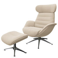 RELAXSESSEL - Beige, Textil/Metall (90/107/90cm) - home24